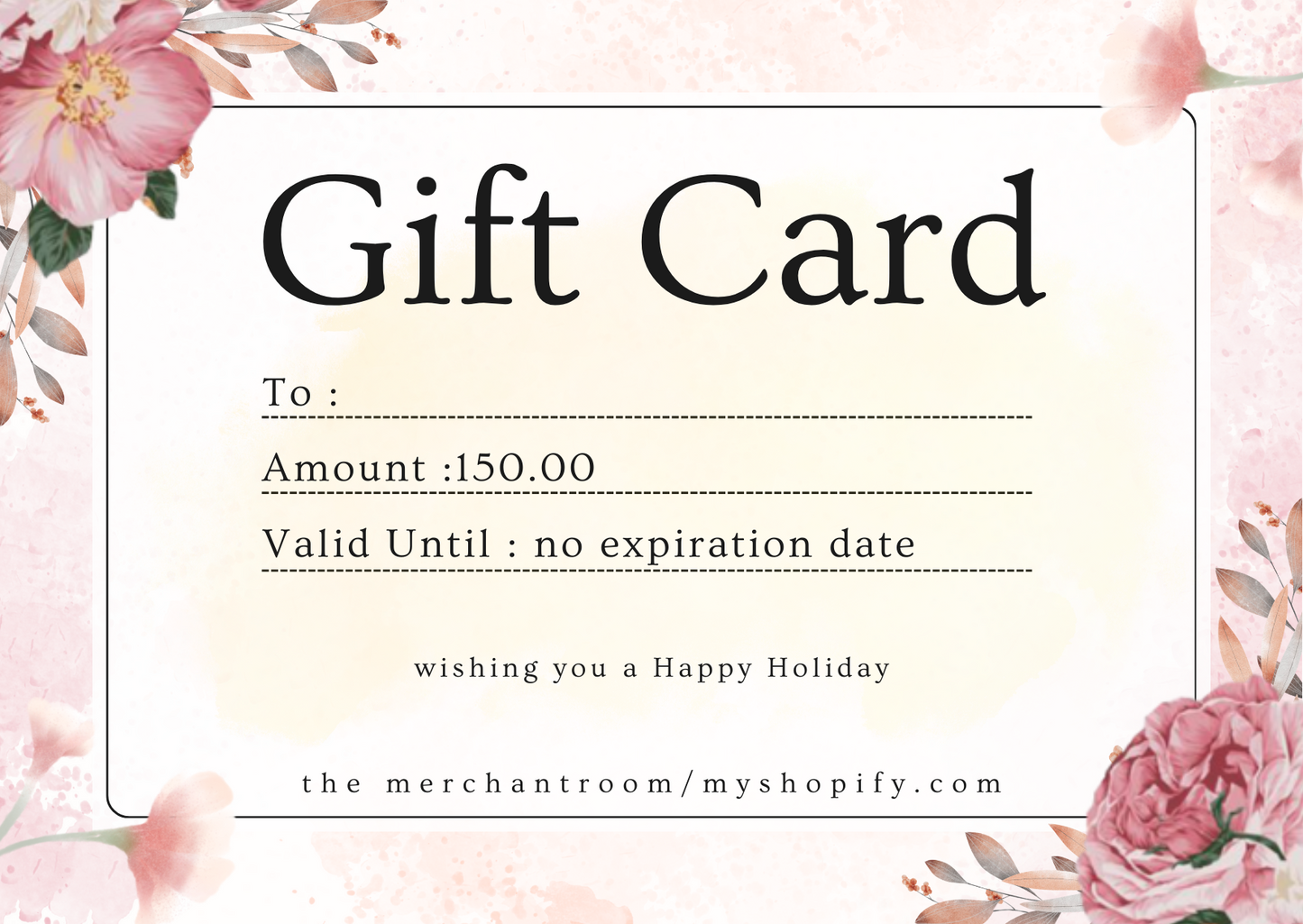 The Merchantroom Gift Card.