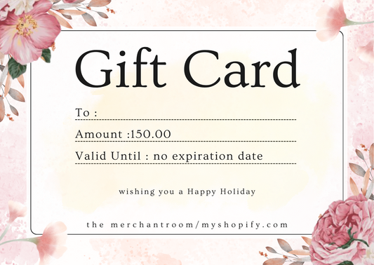 The Merchantroom Gift Card.