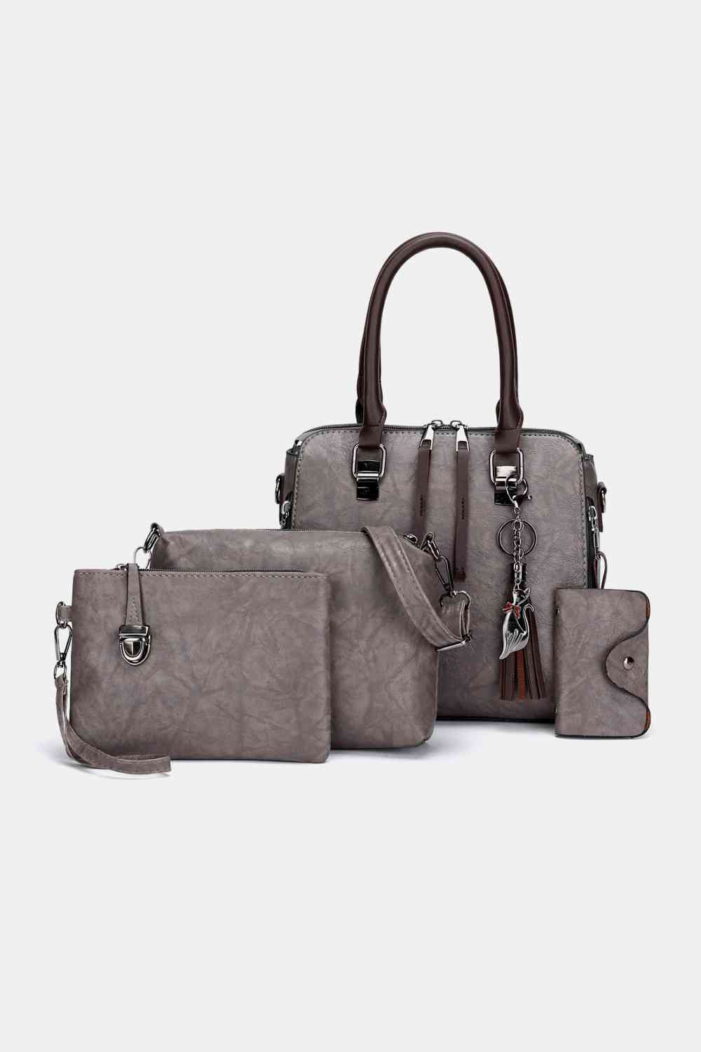 4-Piece PU Leather Bag Gift Set For Women