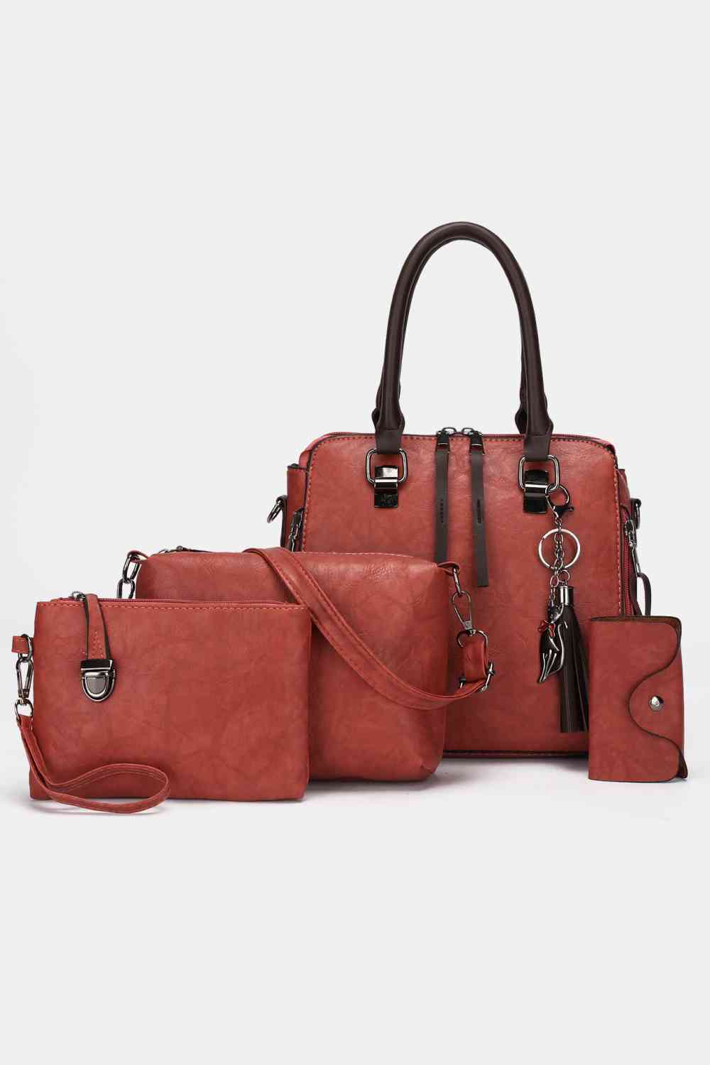 4-Piece PU Leather Bag Gift Set For Women