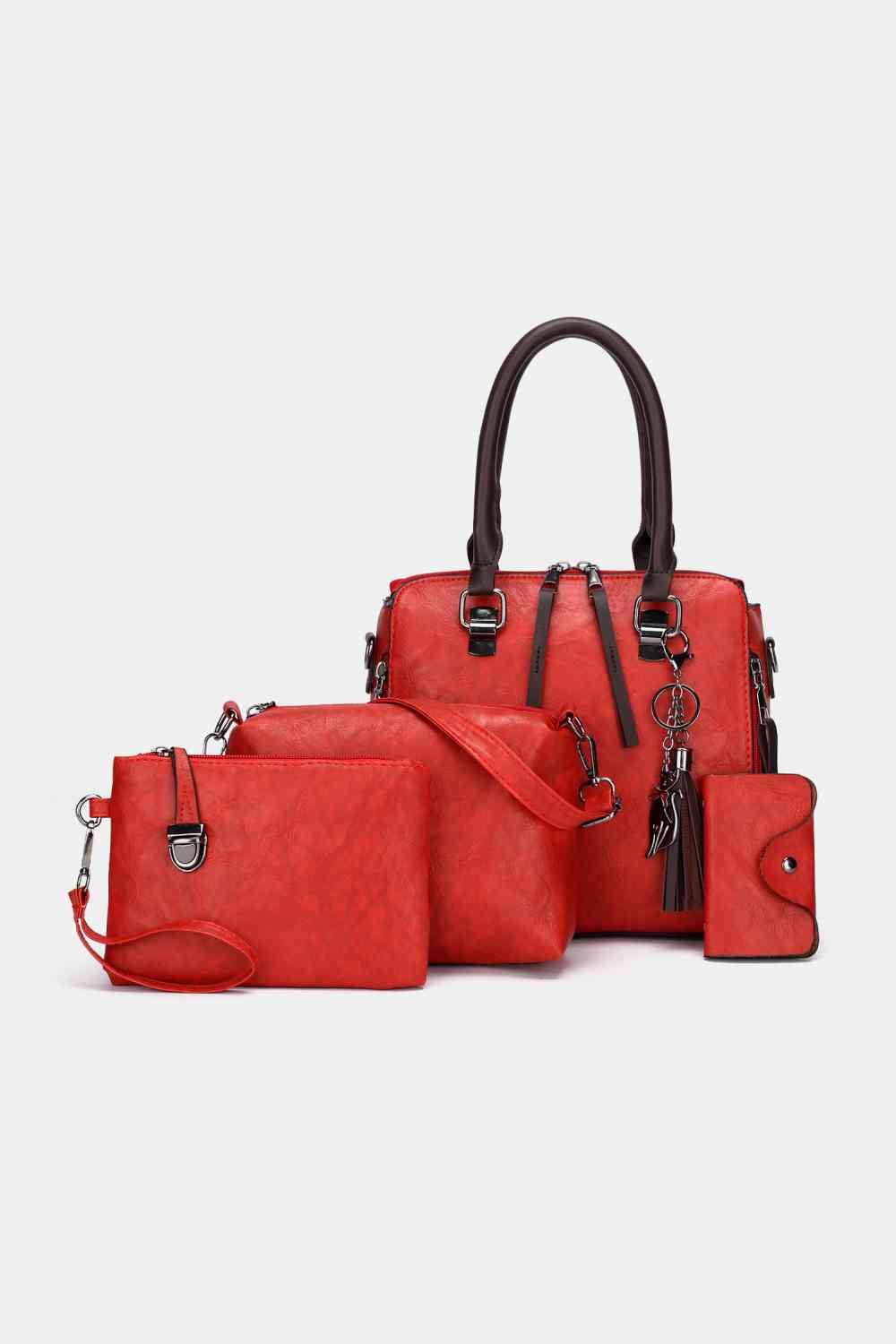 4-Piece PU Leather Bag Gift Set For Women