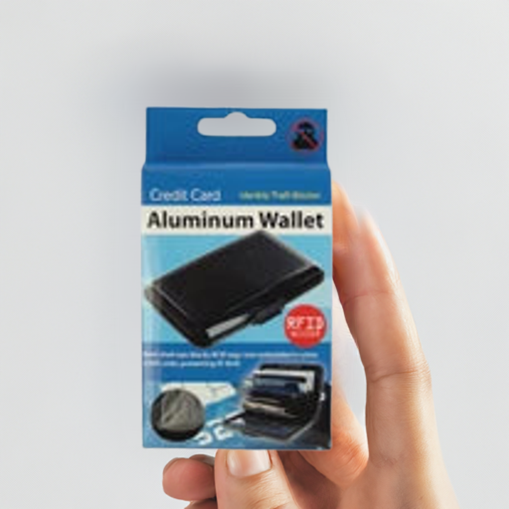 Alumium Credit Card Wallet With RFID Tag Blocker